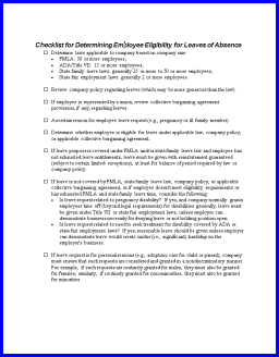 Determining Employee Leave Audit